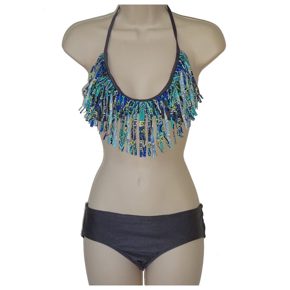 Raisins fringe halter bikini S